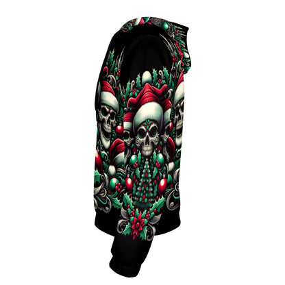 Three Skulls of Noel – Poly French Terry Hoodie
