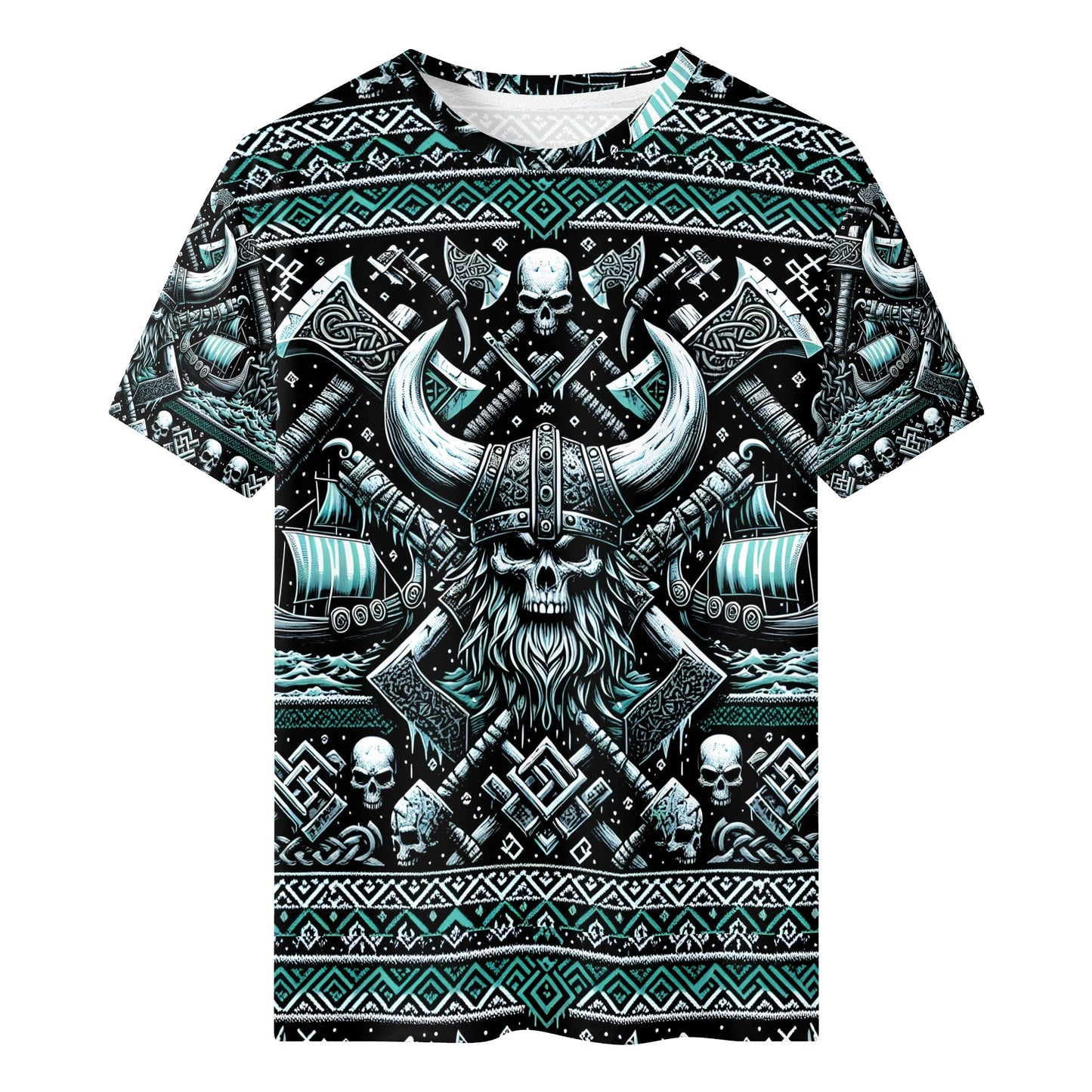 Viking Shadows Lycra Christmas T-Shirt