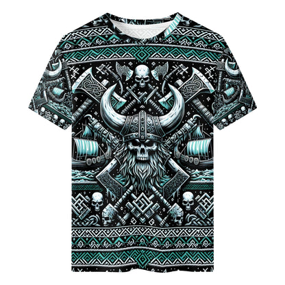 Viking Shadows Lycra Christmas T-Shirt