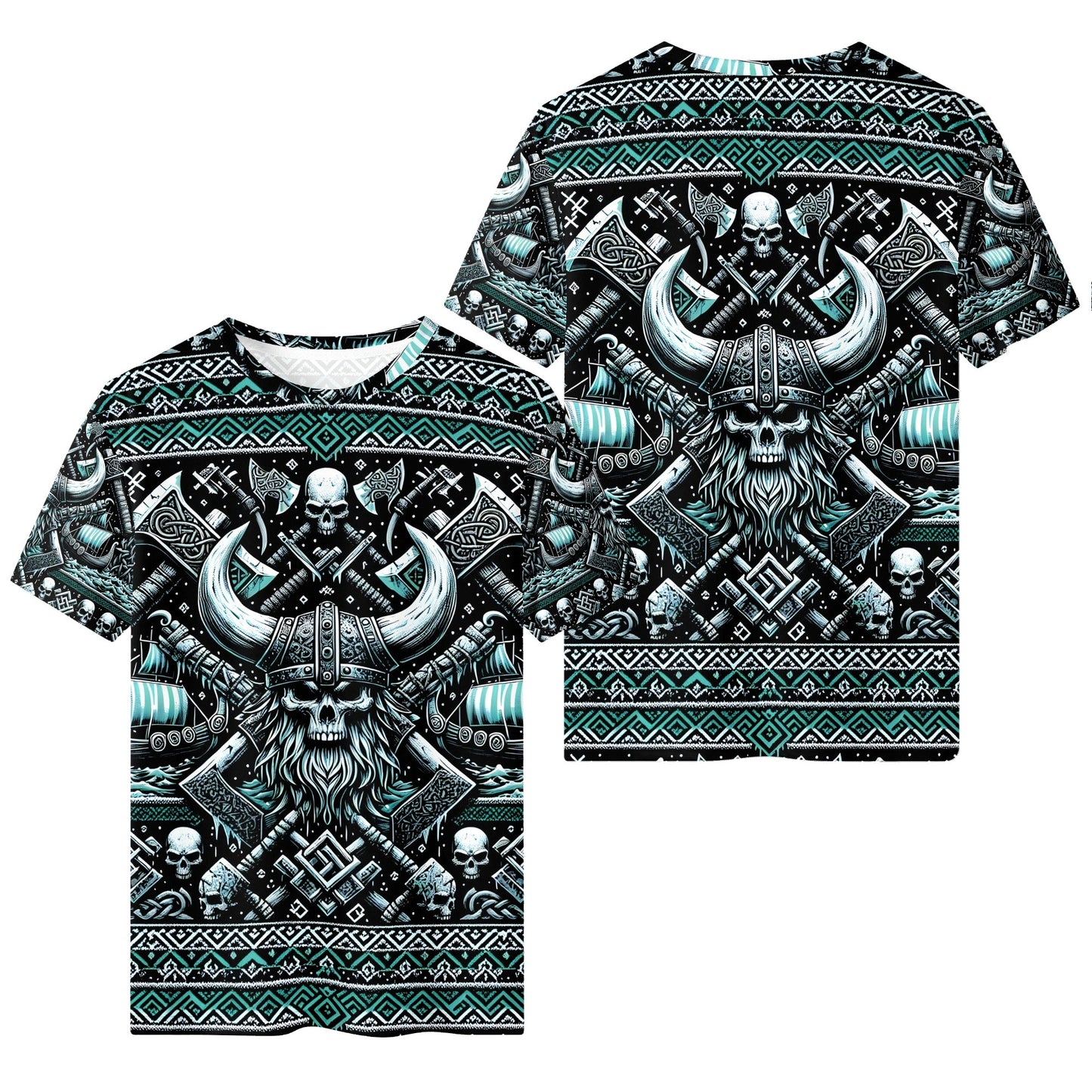 Viking Shadows Lycra Christmas T-Shirt
