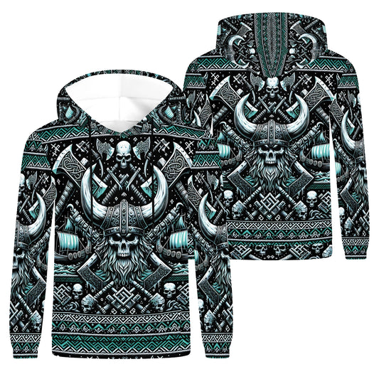 Viking Shadows – Poly French Terry Hoodie