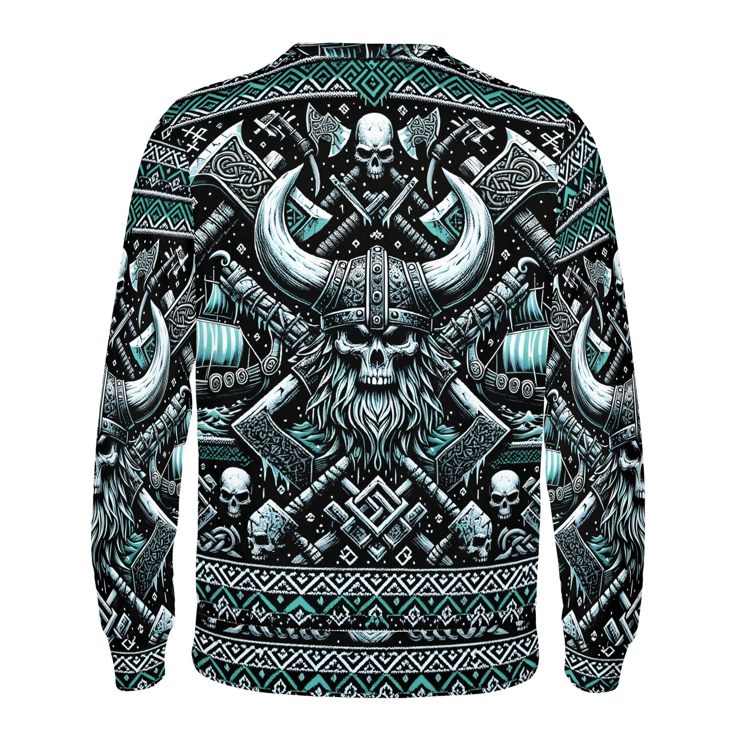 Viking Shadows - Poly French Terry Christmas Sweatshirt