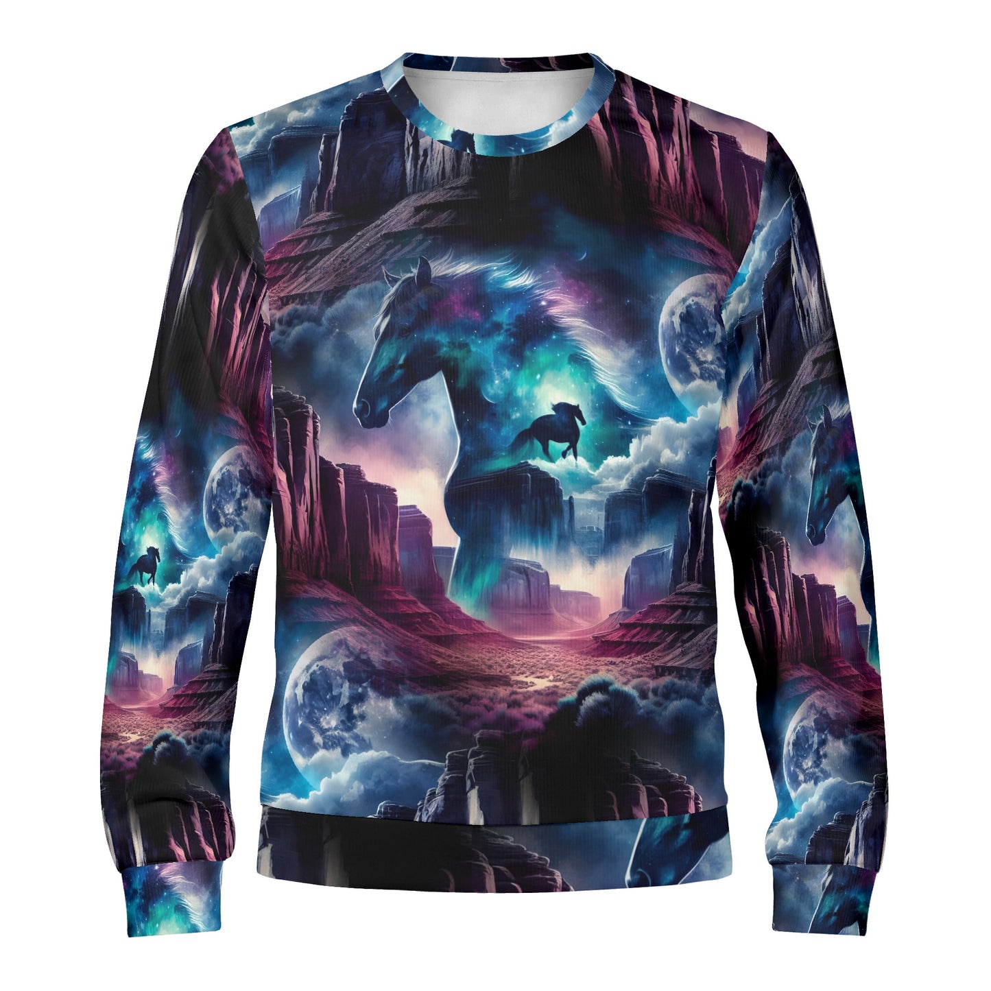 Wild West Wanderer – Unisex Sweater: Mystical Cosmic Energy Meets Rebellion