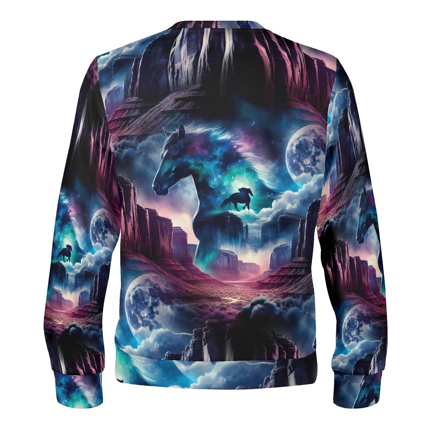 Wild West Wanderer – Unisex Sweater: Mystical Cosmic Energy Meets Rebellion