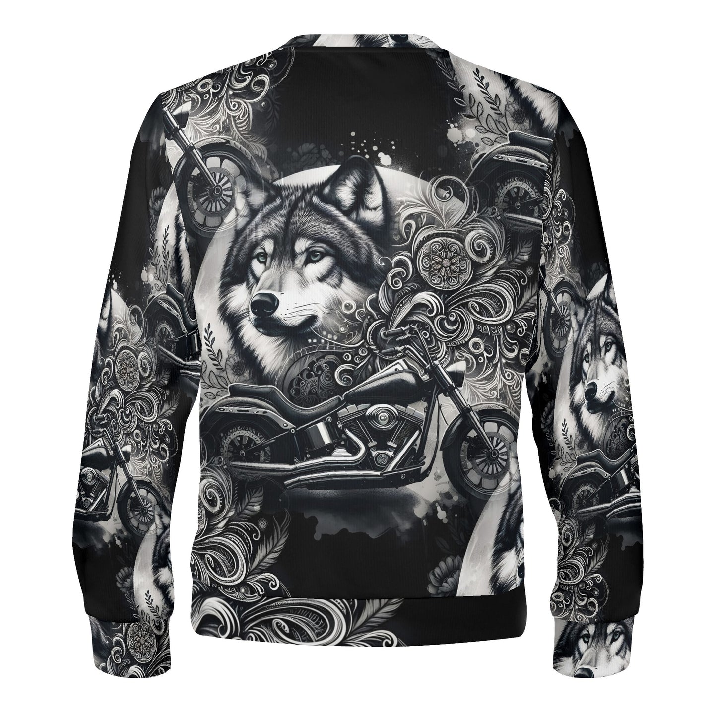 Wolf Rider – Unisex Sweater: Unleash the Wild Spirit