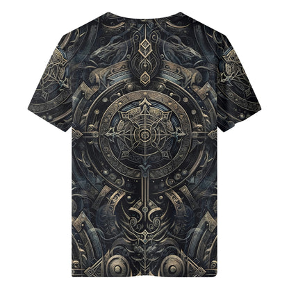 Loud and Lethal Chronicles of the Ether Lycra T-SHIRT with intricate dark steampunk mechanical design