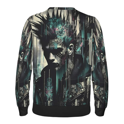 Unisex sweater by Loud and Lethal featuring Distorted Dreams Poly French Terry Sweatshirt digital art design