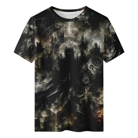 Loud and Lethal Gothic Apparition 100 Cotton T-Shirt with dark mystical ghostly design for unisex
