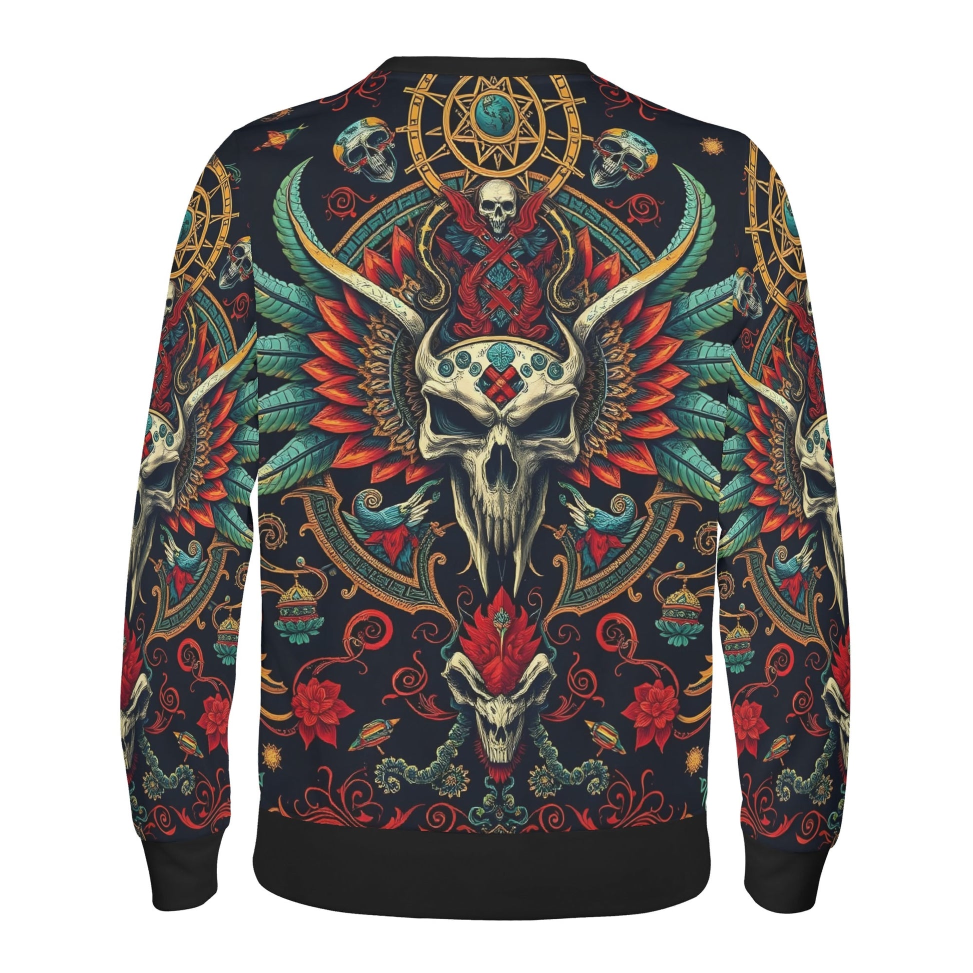 Flourish of Rebellion Limited Edition Poly French Terry Sweatshirt by Loud and Lethal unisex winged skull design