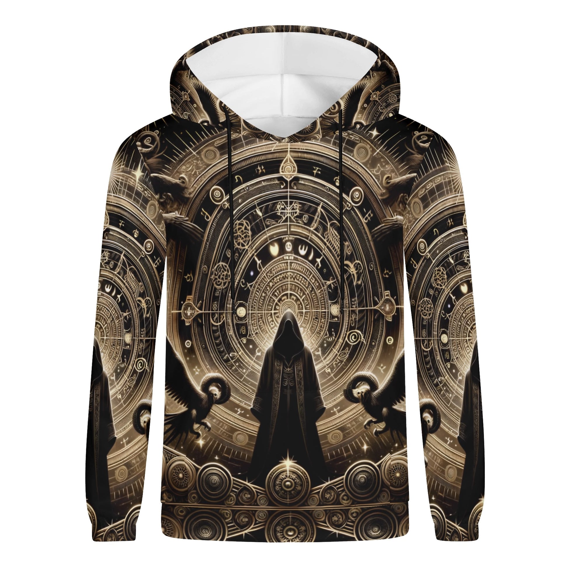 Starborn Ascendant Poly French Terry Hoodie by Loud and Lethal with mystical celestial design and hooded unisex style