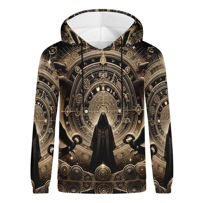 Starborn Ascendant Poly French Terry Hoodie by Loud and Lethal with mystical celestial design and hooded unisex style