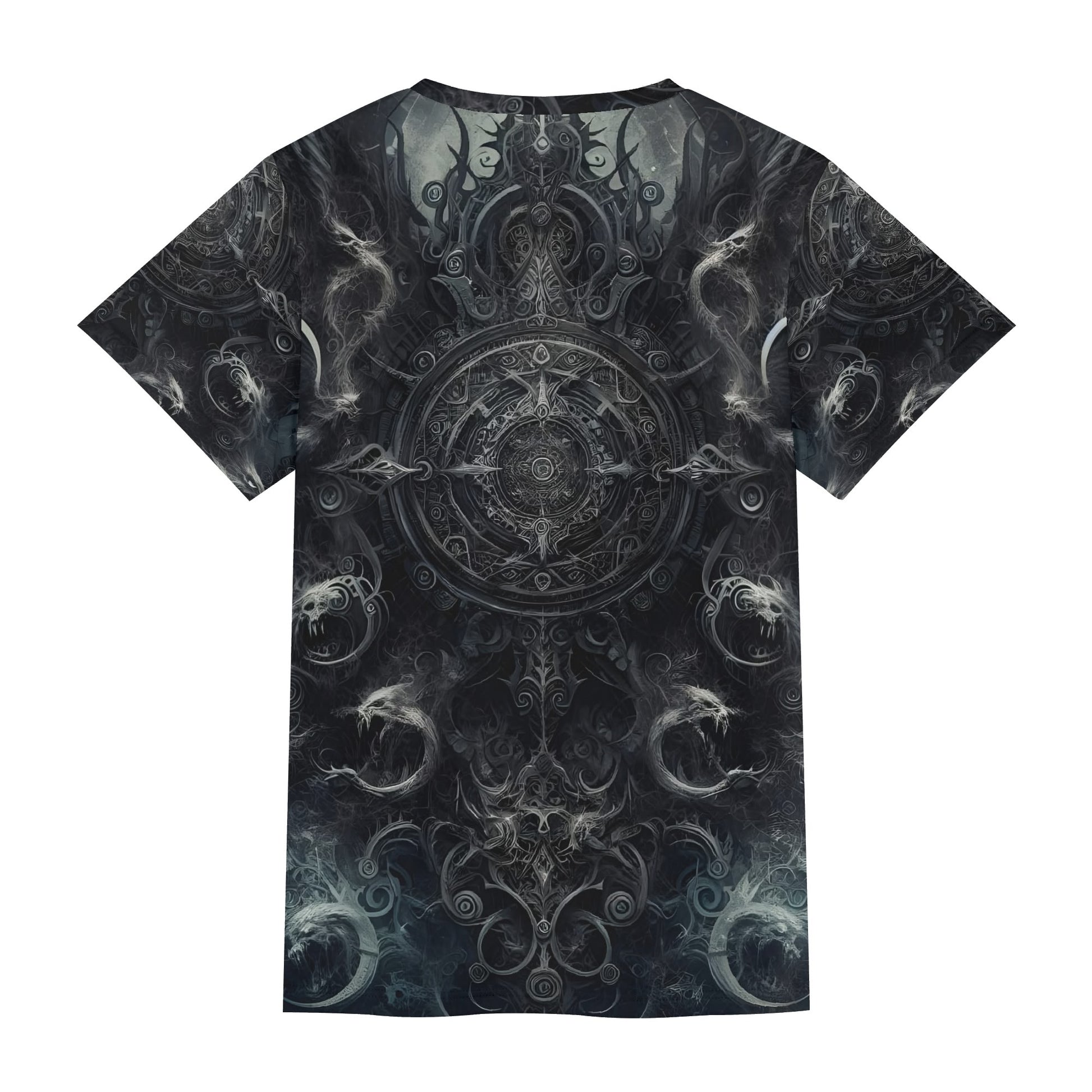 The Ornate Prophecy 100 Cotton T-Shirt by Loud and Lethal with dark intricate mystical design